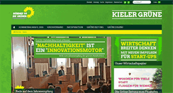Desktop Screenshot of gruene-kiel.de
